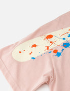 T-shirt rosa con stampa gabbiano e pavone a spruzzo - YES SHOPT-shirtEVISU2ESHTM6TS1081-XXS2504748964771