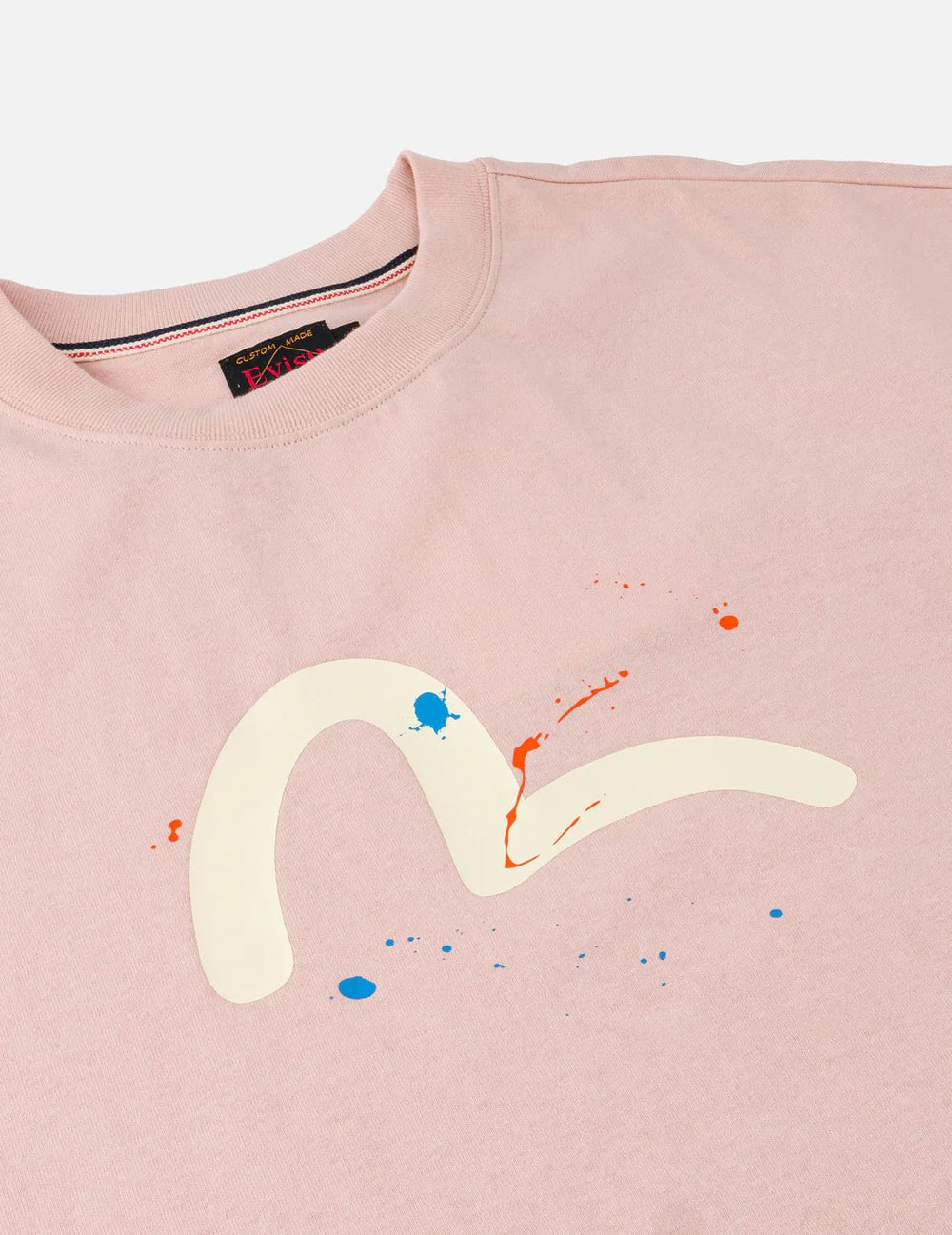 T-shirt rosa con stampa gabbiano e pavone a spruzzo - YES SHOPT-shirtEVISU2ESHTM6TS1081-XXS2504748964771