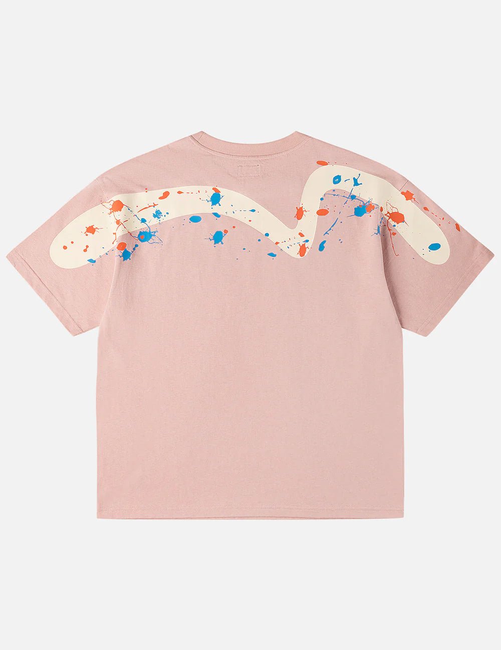 T-shirt rosa con stampa gabbiano e pavone a spruzzo - YES SHOPT-shirtEVISU2ESHTM6TS1081-XXS2504748964771