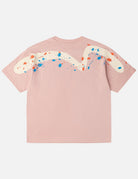 T-shirt rosa con stampa gabbiano e pavone a spruzzo - YES SHOPT-shirtEVISU2ESHTM6TS1081-XXS2504748964771