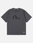 T-shirt Grigio scuro con stampa gabbiano e borchie - YES SHOPT-shirtEVISU2ESHTM6TS1088-XXS6639245925771