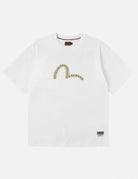 T-shirt bianca con stampa gabbiano e borchie - YES SHOPT-shirtEVISU2ESHTM6TS1088-XXS1555131776771