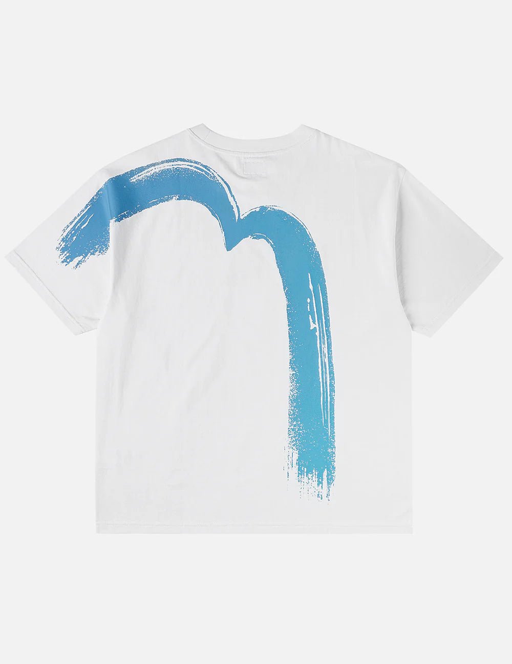 T-shirt ecru con stampa di pavone a mano azzurra - YES SHOPT-shirtEVISU2ESHTM6TS1090-XXS9193748964771