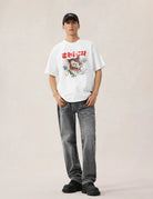 T-shirt bianca con stampa testa di leopardo - YES SHOPT-shirtEVISU2ESHTM6TS1093-XXS9983748964771