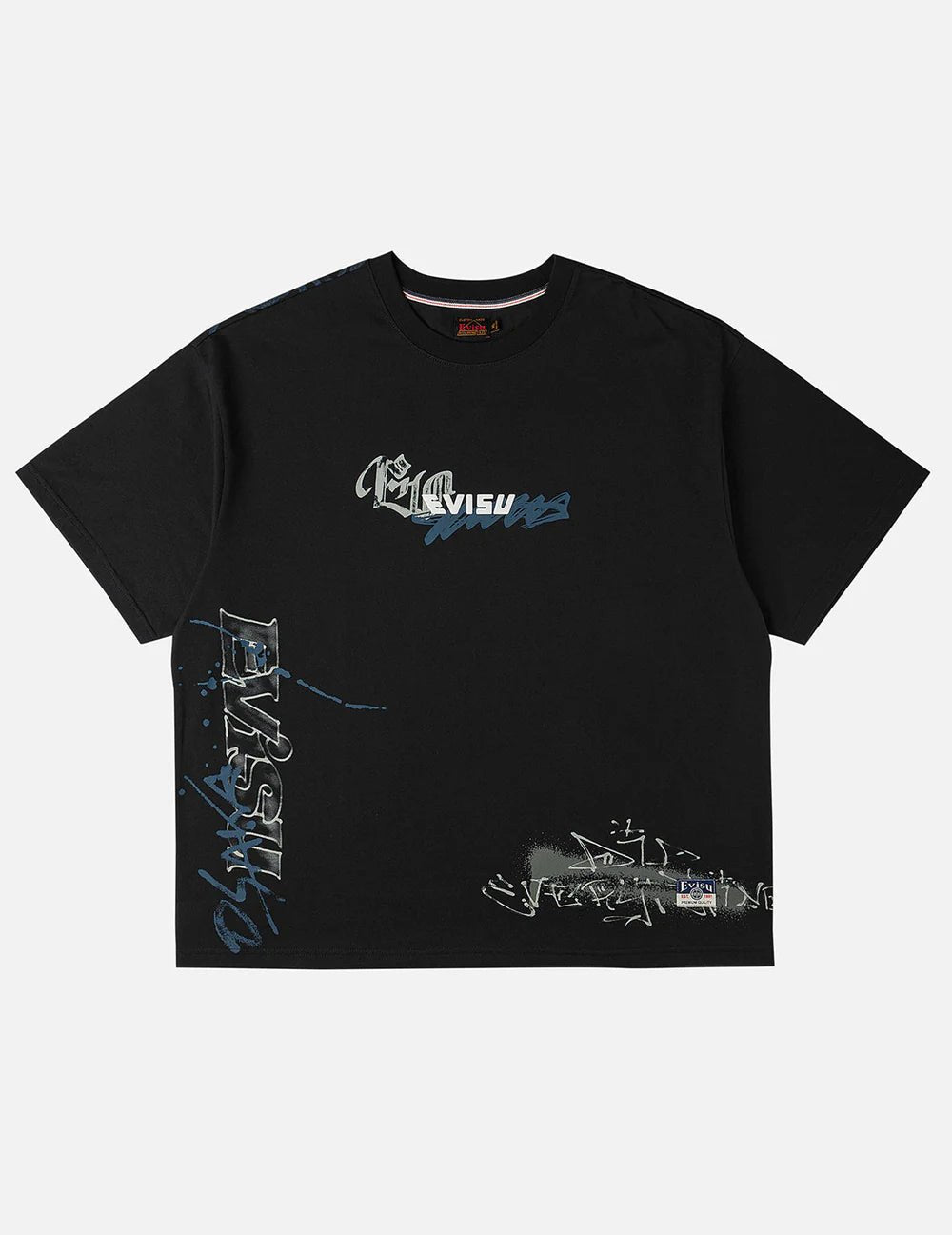 T-shirt nera graffiti integrale - YES SHOPT-shirtEVISU2ESHTM6TS1098-XXS9655131776771