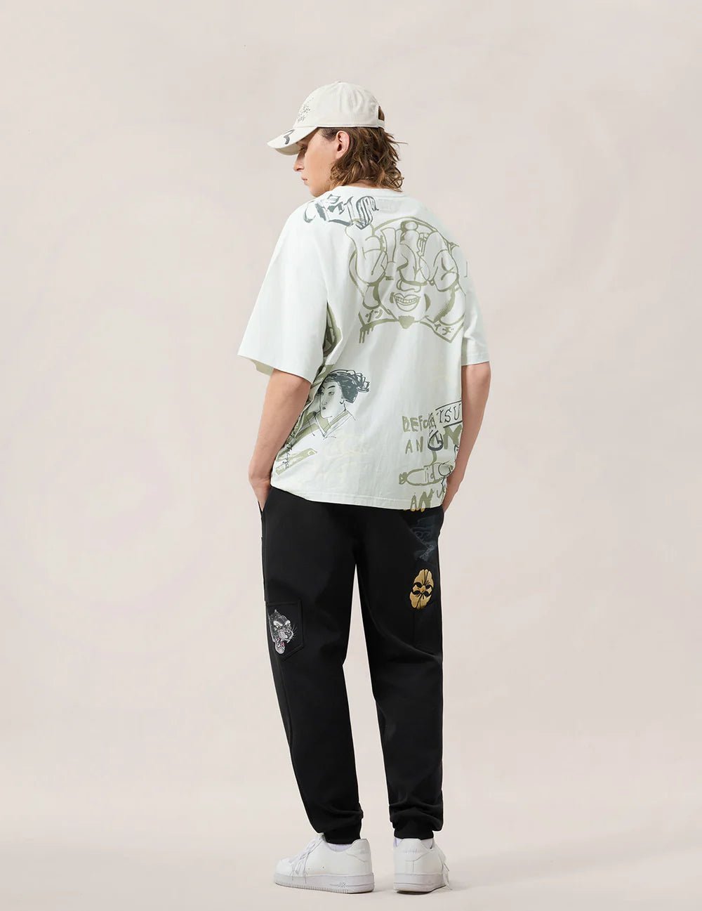 T-shirt ecru graffiti integrale - YES SHOPT-shirtEVISU2ESHTM6TS1098-XXS8855131776771