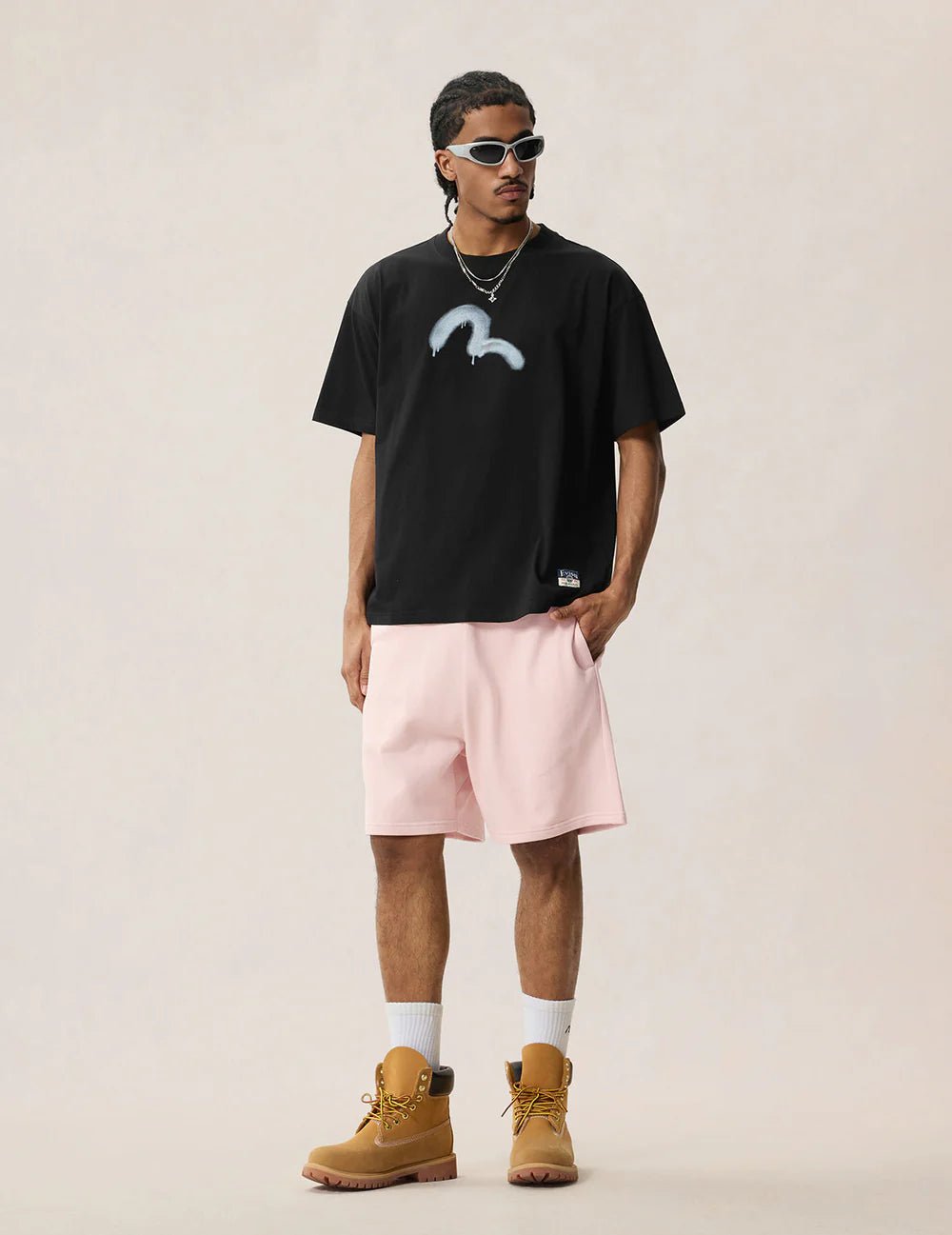 T-shirt nera " angel graffiti " - YES SHOPT-shirtEVISU2ESHTM6TS1105-XXS9201031776771
