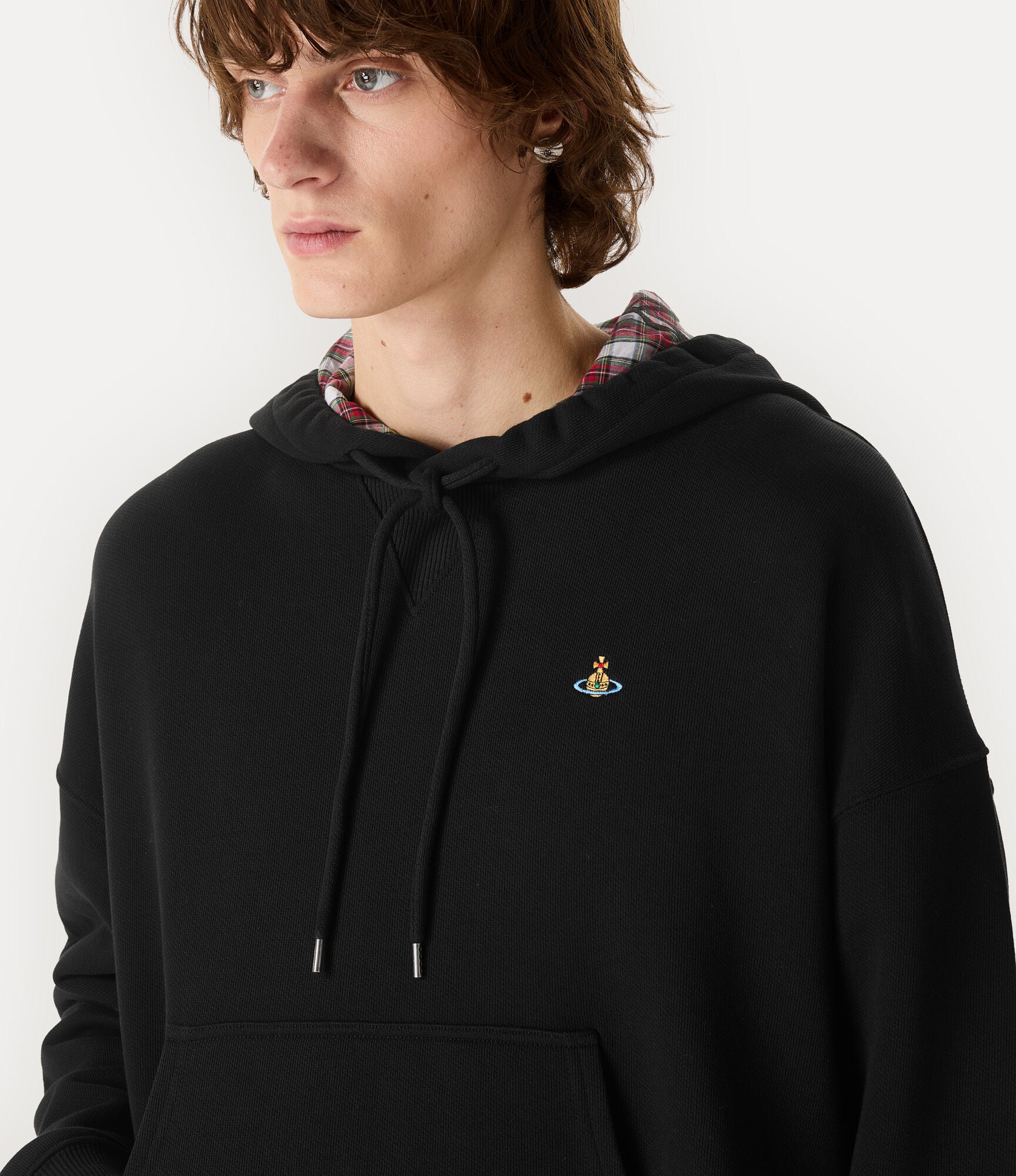 Felpa Ashton nera con cappuccio - YES SHOPFelpeVIVIENNE WESTWOOD2I01000M-J00AS-ASHTON HOODIE-XXS9665131776771
