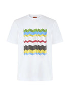 T-shirt bianca con stampa multicolor - YES SHOPT-shirtMISSONIBS26SL00BJ00Q9-XXS5411505742771