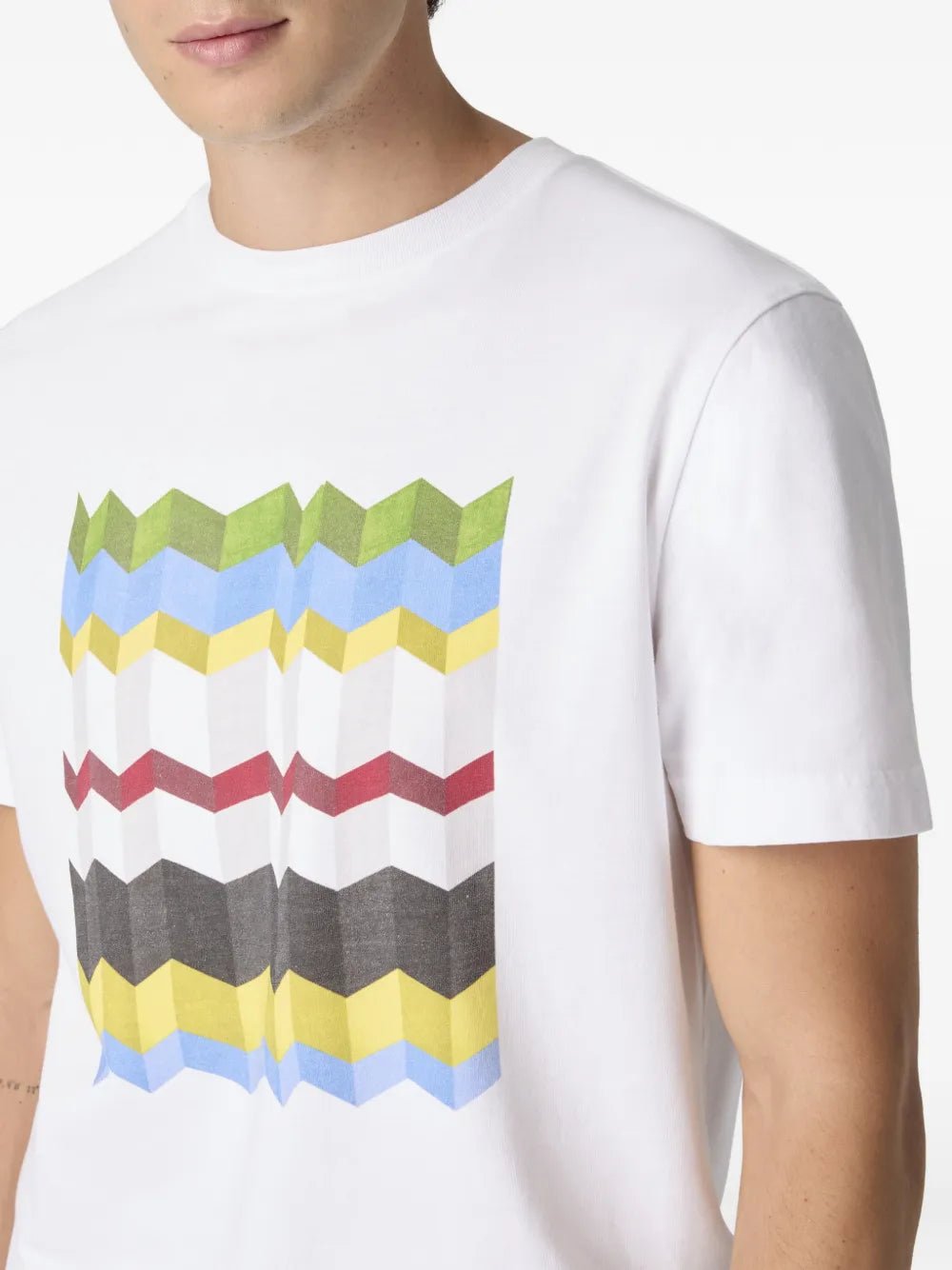 T-shirt bianca con stampa multicolor - YES SHOPT-shirtMISSONIBS26SL00BJ00Q9-XXS5411505742771