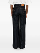 Jeans Amber in denim scuro vita alta con bottoni gioiello - YES SHOPJeansDONDUPDP619B/DD/DFH331D-W24