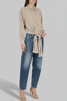 Camicia doppia vestibilità MM6 fango - YES SHOPCamicieMM6 MAISON MARGIELAS52DT0049S43455/115-IT 345174118162771