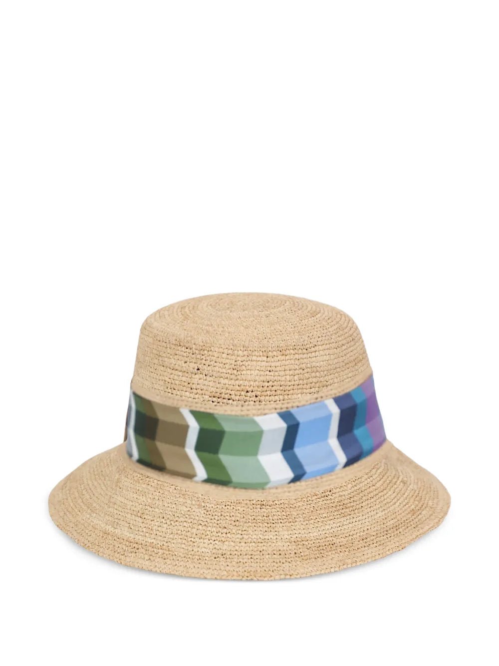 Cloche in paglia con nastro con stampa Missoni - YES SHOPCappelliMISSONICH00PWDA668-Taglia unica1046156742771