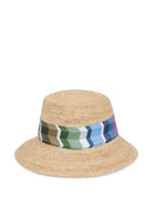 Cloche in paglia con nastro con stampa Missoni - YES SHOPCappelliMISSONICH00PWDA668-Taglia unica1046156742771