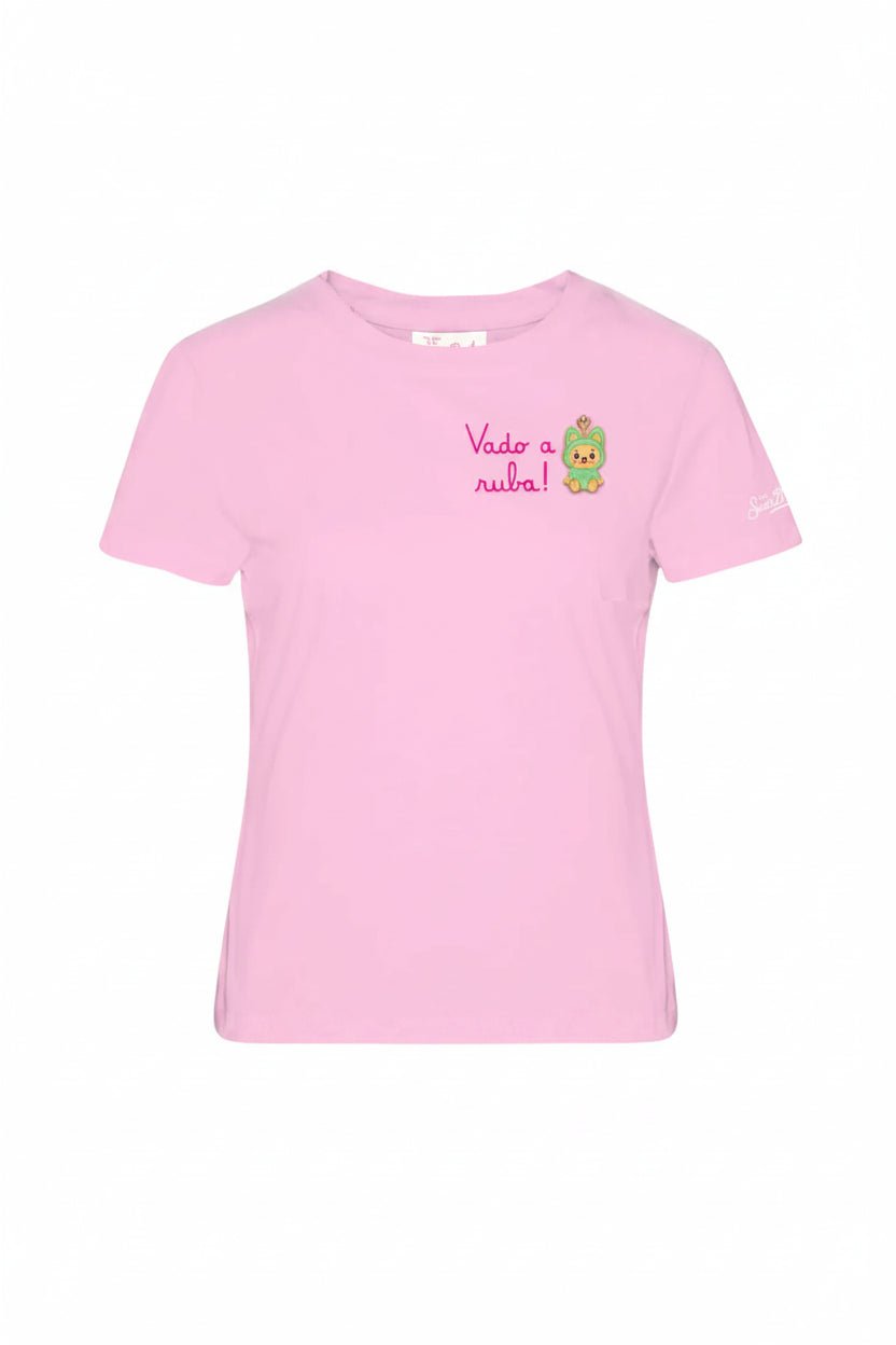 T-shirt Emilie rosa "Vado a Ruba" puppy charm - YES SHOPT-shirtMC2 SAINT BARTHEMI0001/09069L-XXS5076375068771