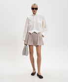 Camicia in cotone effetto speculare MM6 bianca - YES SHOPCamicieMM6 MAISON MARGIELAS52DT0058M35256/101-IT 347754118162771