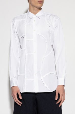 Camicia bianca con ricami a taglio vivo - YES SHOPCamicieCOMME DES GARÇONSFQ-B029-S26-2-XXS5638364068771