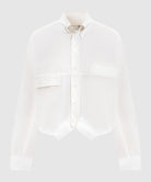 Camicia in cotone effetto speculare MM6 bianca - YES SHOPCamicieMM6 MAISON MARGIELAS52DT0058M35256/101-IT 347754118162771