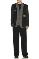 Giacca nera sartoriale bicolor con patch - YES SHOPGiaccheMM6 MAISON MARGIELASH0BN0026MTN147-IT 425362305742771