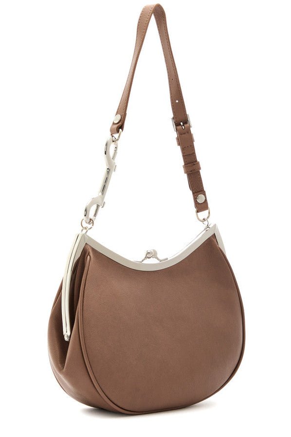 Borsa Charm Frame Purse in pelle biscotto - YES SHOPBorse a spallaVIVIENNE WESTWOOD4B01000PW/L00BX-Taglia unica