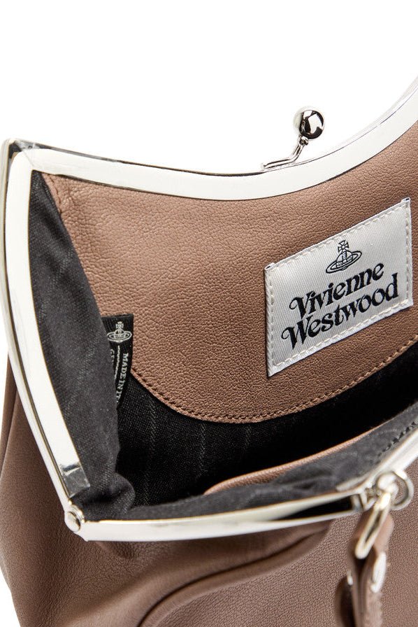 Borsa Charm Frame Purse in pelle biscotto - YES SHOPBorse a spallaVIVIENNE WESTWOOD4B01000PW/L00BX-Taglia unica