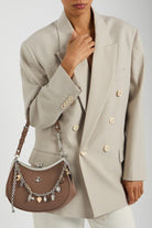 Borsa Charm Frame Purse in pelle biscotto - YES SHOPBorse a spallaVIVIENNE WESTWOOD4B01000PW/L00BX-Taglia unica
