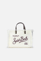 Borsa Colette bianca con manici in pelle - YES SHOPBorse a manoMC2 SAINT BARTHCOL0051/04508M-Taglia unica