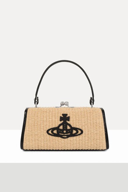 Borsa Doll XL Frame Purse in rafia - YES SHOPBorse crossbodyVIVIENNE WESTWOOD4B01001FW-W01D0-Taglia unica5322503950871