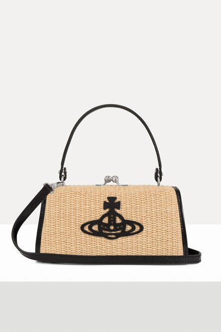 Borsa Doll XL Frame Purse in rafia - YES SHOPBorse crossbodyVIVIENNE WESTWOOD4B01001FW-W01D0-Taglia unica5322503950871