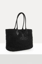 Borsa Alana Small Tote in raffia nera - YES SHOPBorse a spallaVIVIENNE WESTWOOD4D03000DU-D01GT-Taglia unica