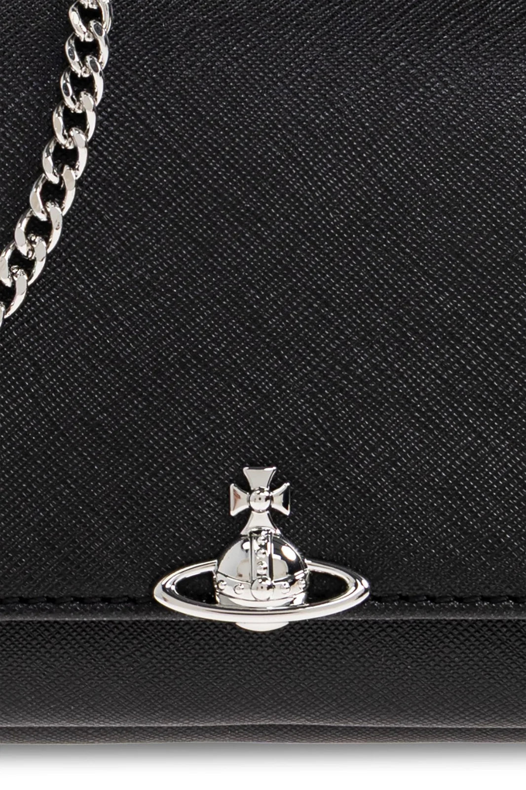 Borsa Chain Crossbody Purse in saffiano nera e argento - YES SHOPBorse crossbodyVIVIENNE WESTWOOD5C01000XW-S0021/N401-Taglia unica3798349676771