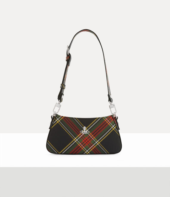 Borsa Tasha Phone Tartan: Stampa Chelsea e Iconica Fodera