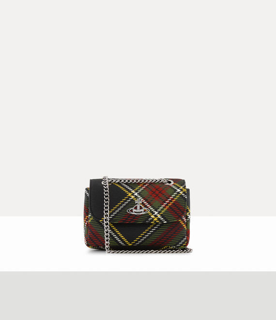 Borsa Small Rossa Tartan