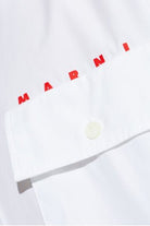 Camicia bianca con tasconi e logo - YES SHOPCamicieMARNICUMU0371P0 USCT88-IT 423708214652771