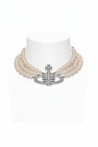Collana tre fili di perle Bas Relief argento - YES SHOPGioielliVIVIENNE WESTWOOD63030007-02P127-CN-Taglia unica