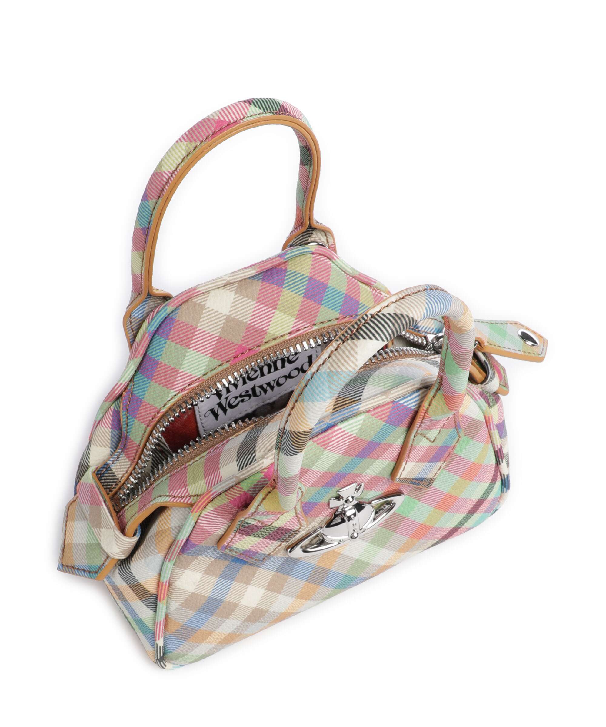 Borsa Mini Yasmine in buccia d'arancia heater check - YES SHOPBorse crossbodyVIVIENNE WESTWOOD5C01005W-S001S-Taglia unica5309349676771