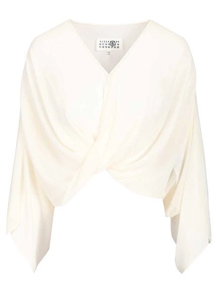 Blusa twisted MM6 panna - YES SHOPBluseMM6 MAISON MARGIELAS52NH0039M35468/102-IT 349574118162771