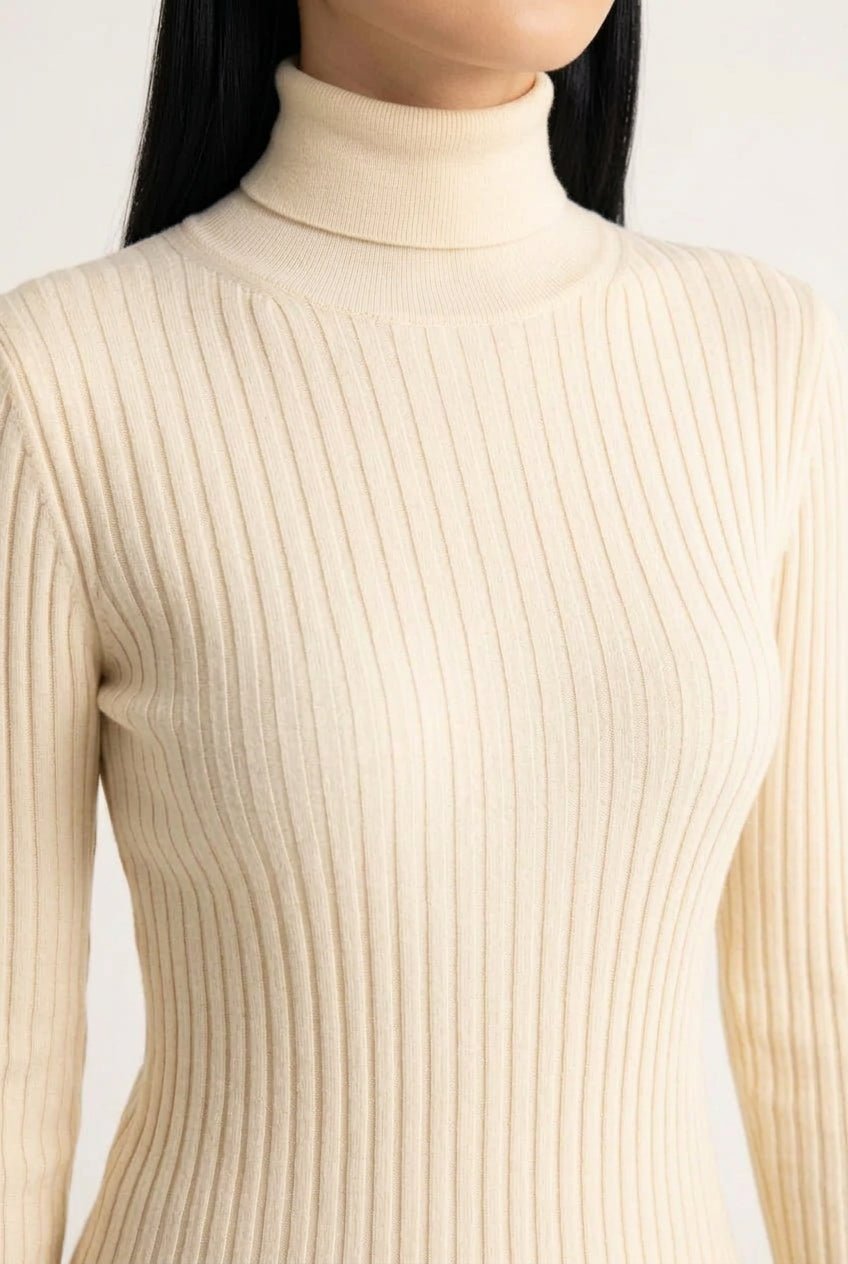 Dolcevita Nina a costine panna - YES SHOPMaglieAKEPMGKD15141-6