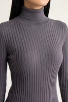 Dolcevita Nina a costine grigio - YES SHOPMaglieAKEPMGKD15141-6