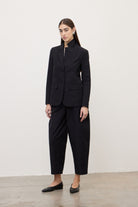 Giacca nera in lino avvitata - YES SHOPGiaccheOTTOD'AMEDG6203-IT 349530711323771