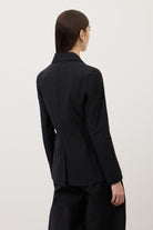 Giacca nera in lino avvitata - YES SHOPGiaccheOTTOD'AMEDG6203-IT 349530711323771