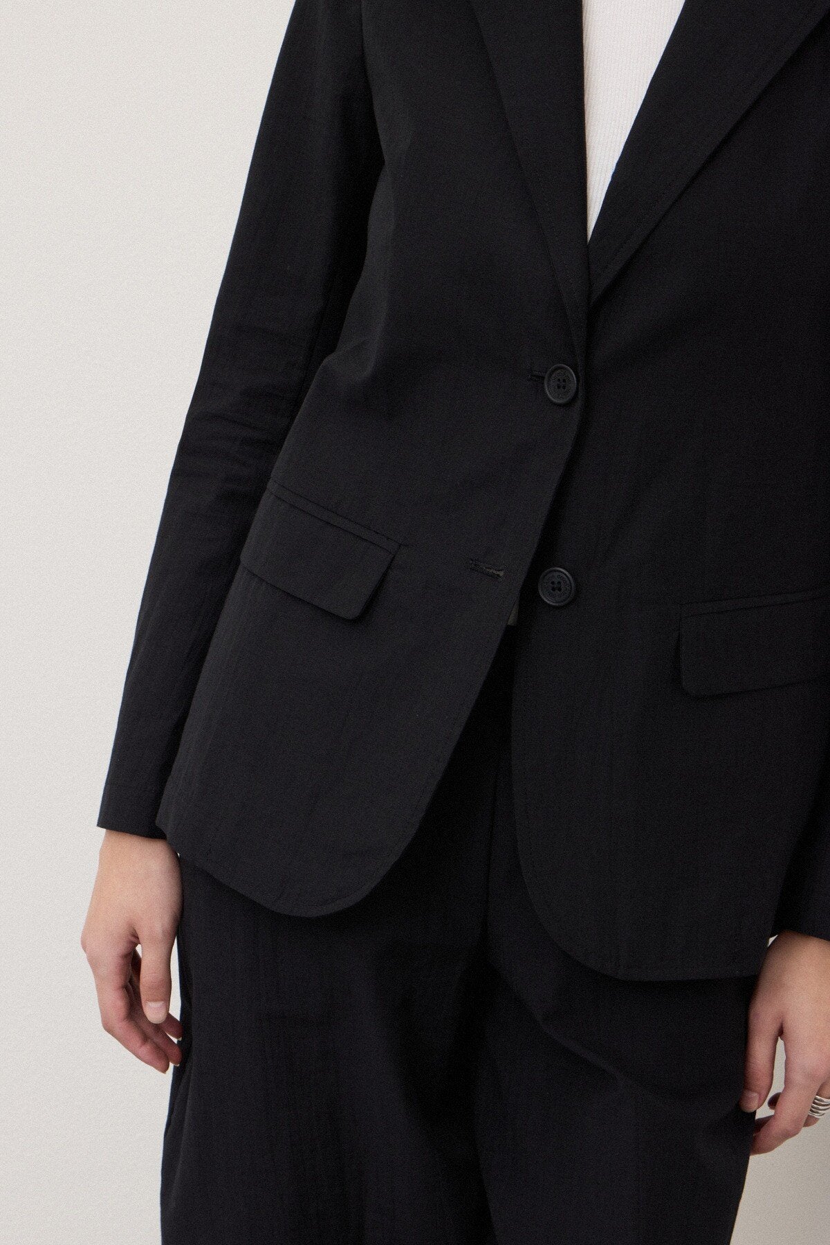 Giacca nera in lino avvitata - YES SHOPGiaccheOTTOD'AMEDG6203-IT 349530711323771
