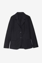 Giacca nera in lino avvitata - YES SHOPGiaccheOTTOD'AMEDG6203-IT 349530711323771