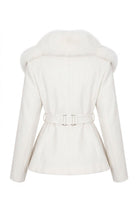 Giacca corta bianca con inserti in pelliccia di volpe - YES SHOPGiaccheYES LONDONCD1239-IT 38/40