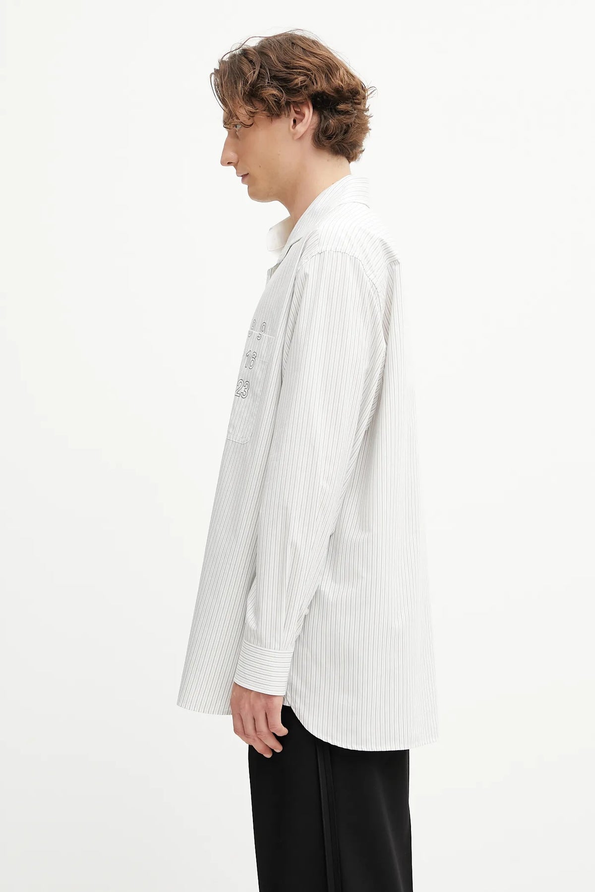 Camicia numeric asimmetrica bicolor - YES SHOPCamicieMM6 MAISON MARGIELASH0DT0025MTN085-IT 36