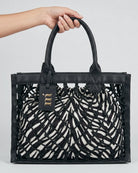 Borsa rigida a rete nera con sacca zebrata - YES SHOPBorse a spallaMATINEE'BAG7004Z-Taglia unica