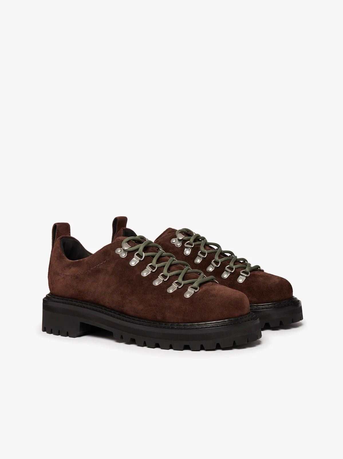Scarpa Hiker Boots bassa in pelle scamosciata color cioccolato - YES SHOPScarpeG.H. BASSBAZ6K421-IT 39