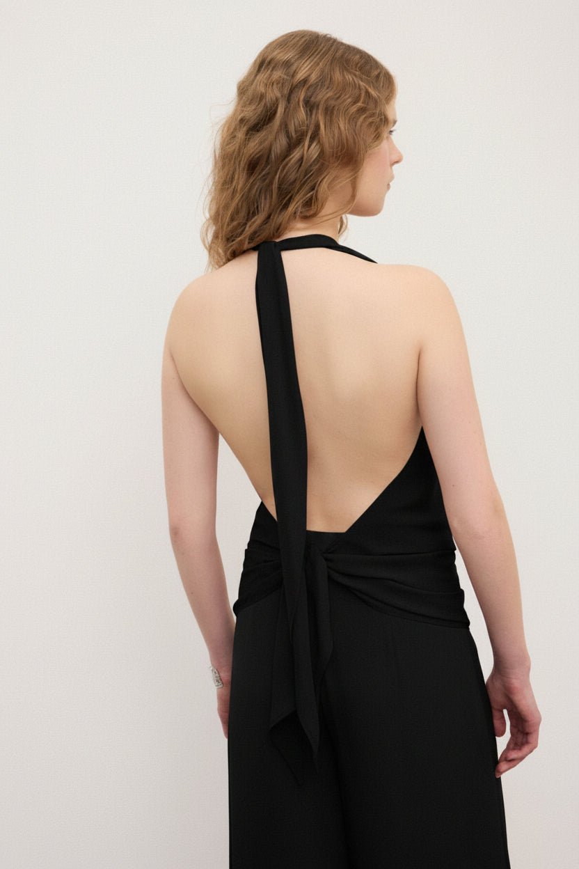 Top nero con schiena scoperta - YES SHOPTopOTTOD'AMEDT9247-Taglia unica5810711323771