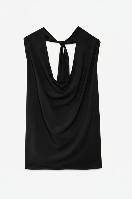 Top nero con schiena scoperta - YES SHOPTopOTTOD'AMEDT9247-Taglia unica5810711323771