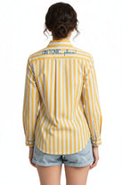 Camicia Brigitte stripes in cotone giallo - YES SHOPCamicieMC2 SAINT BARTHBRIG001/00846L-XXS1250756742771